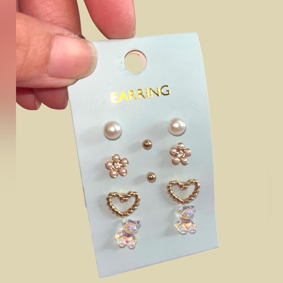 *new* Earrings 5 Pairs Set - Picture 1 of 5